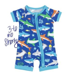 3-6 mo Shorty Little Sleepies Rad Reef Shorty Zippy - 3-6 months NIB BST